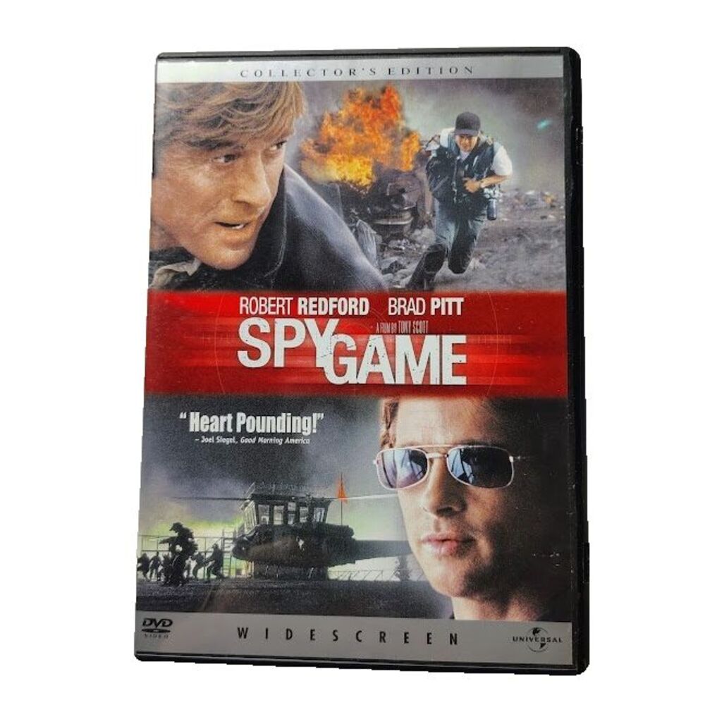 Spy Game DVD R 2002 Movie Action Suspense Robert Redford Brad Pitt